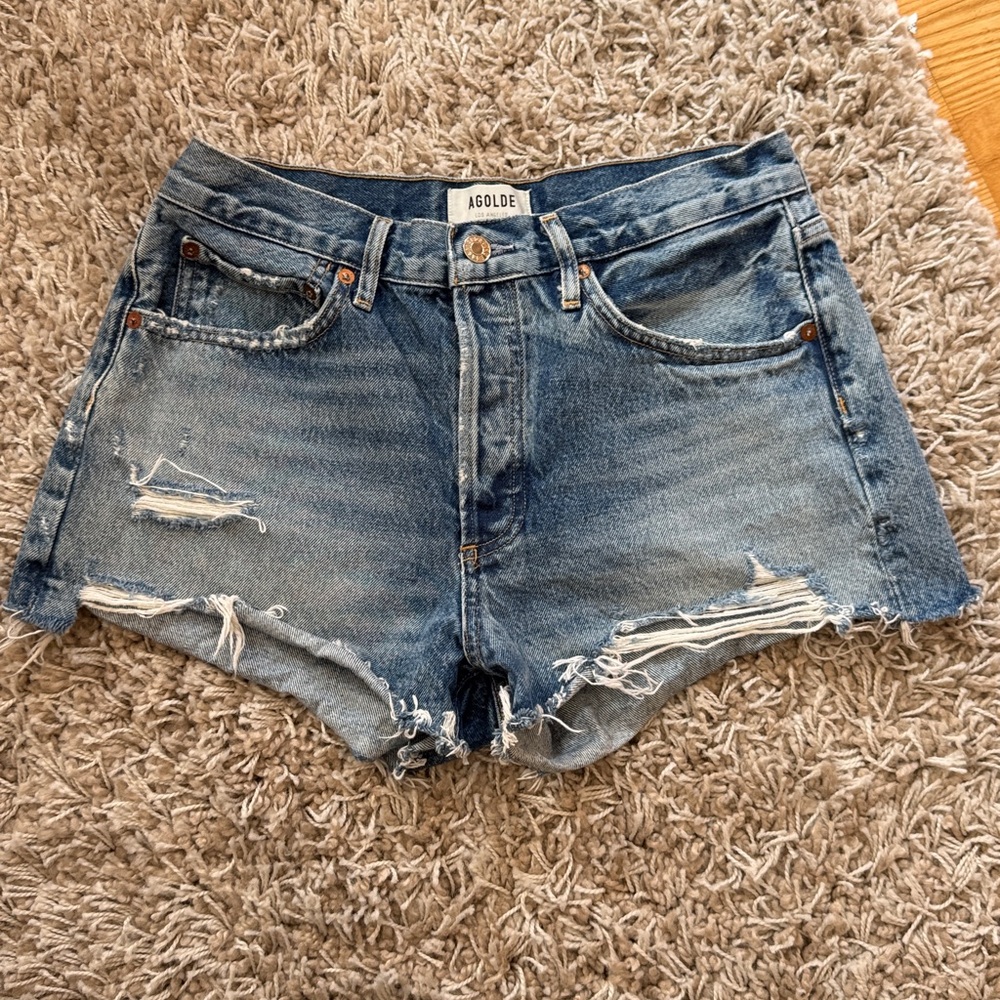 Agolde Parker denim shorts 27